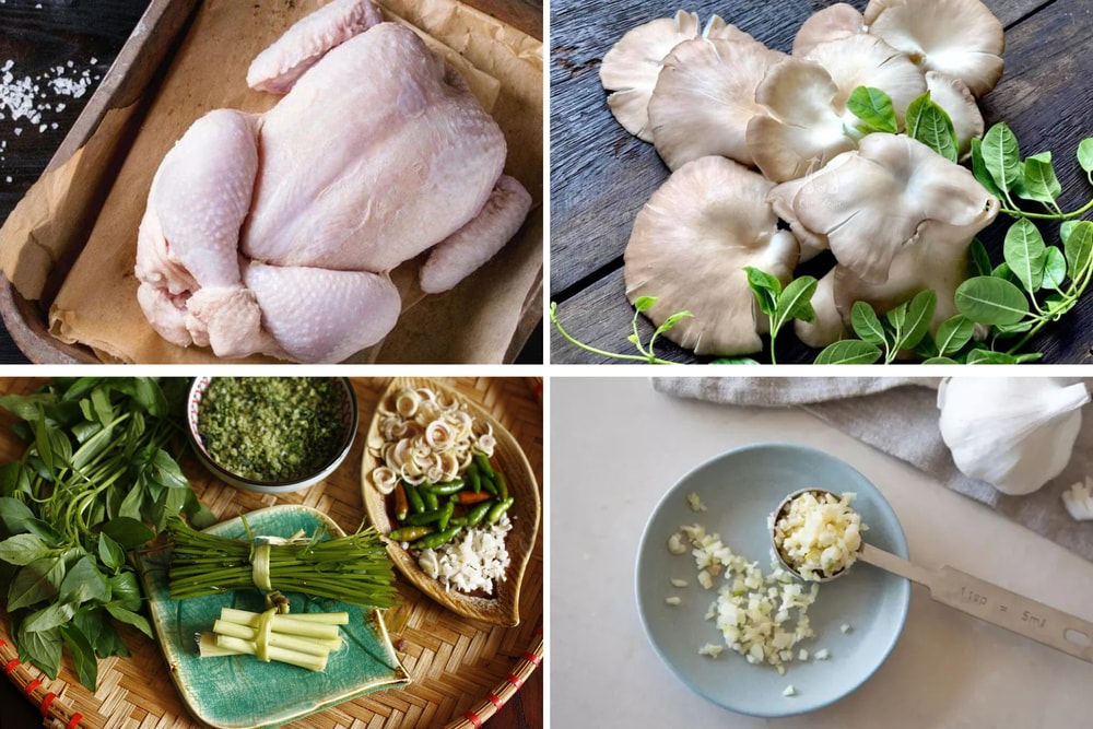 Nguyên liệu được chuẩn bị đầy đủ để món ăn trọn vị nhất